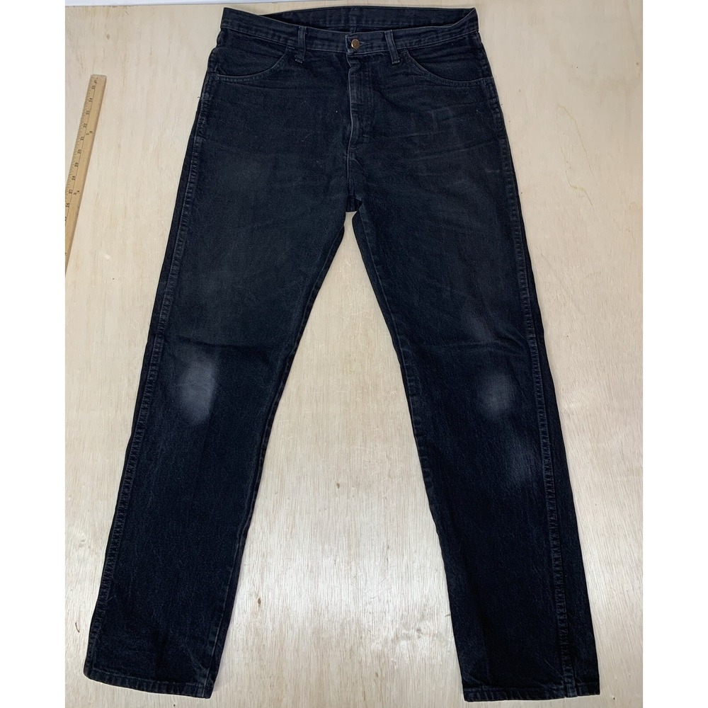 Rustler Jeans Men's 36x34 Black Regular Fit Straight Leg American Workwear Denim - Picture 5 of 8